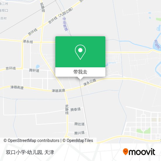 双口小学-幼儿园地图