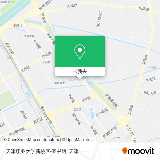 天津职业大学新校区-图书馆地图