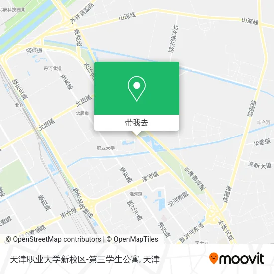 天津职业大学新校区-第三学生公寓地图