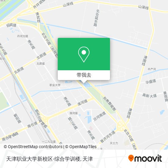 天津职业大学新校区-综合学训楼地图