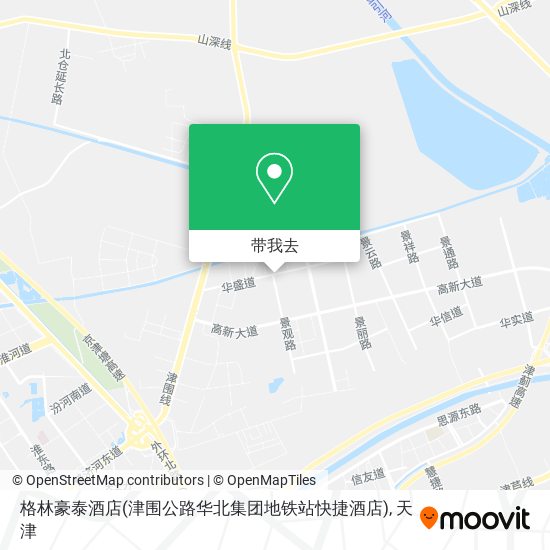 格林豪泰酒店(津围公路华北集团地铁站快捷酒店)地图