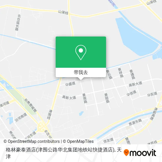 格林豪泰酒店(津围公路华北集团地铁站快捷酒店)地图