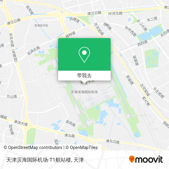天津滨海国际机场-T1航站楼地图