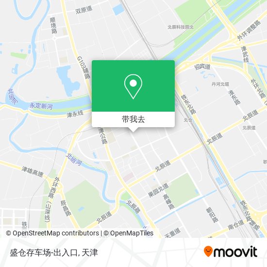 盛仓存车场-出入口地图