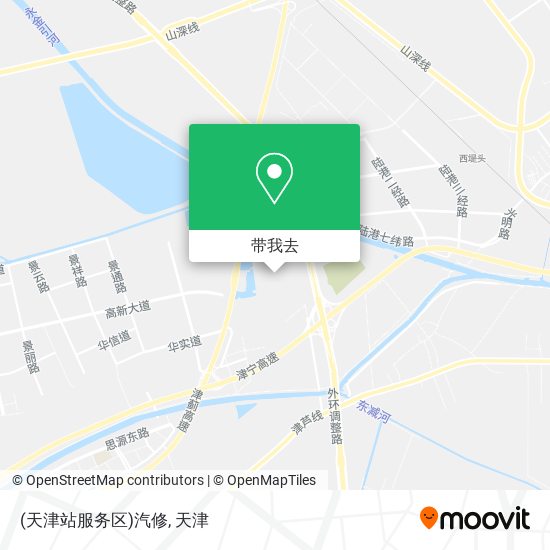 (天津站服务区)汽修地图