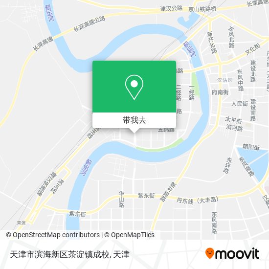 天津市滨海新区茶淀镇成校地图