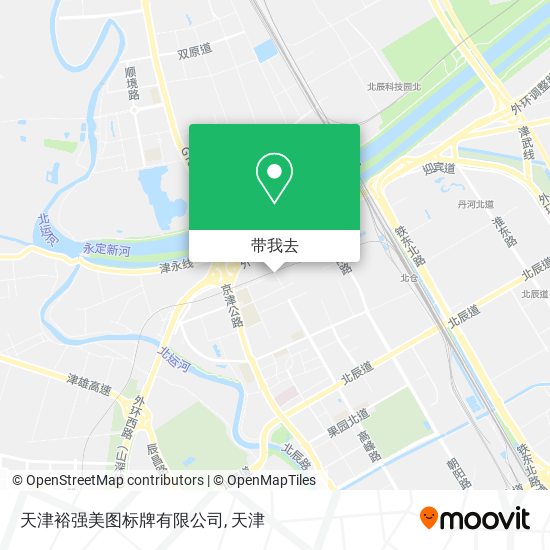 天津裕强美图标牌有限公司地图
