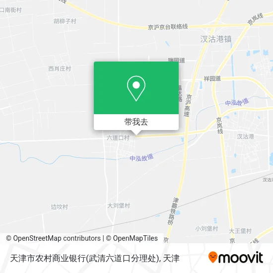 天津市农村商业银行(武清六道口分理处)地图