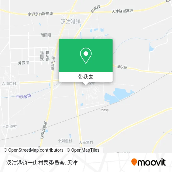 汊沽港镇一街村民委员会地图