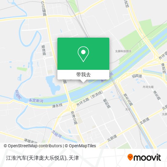 江淮汽车(天津庞大乐悦店)地图