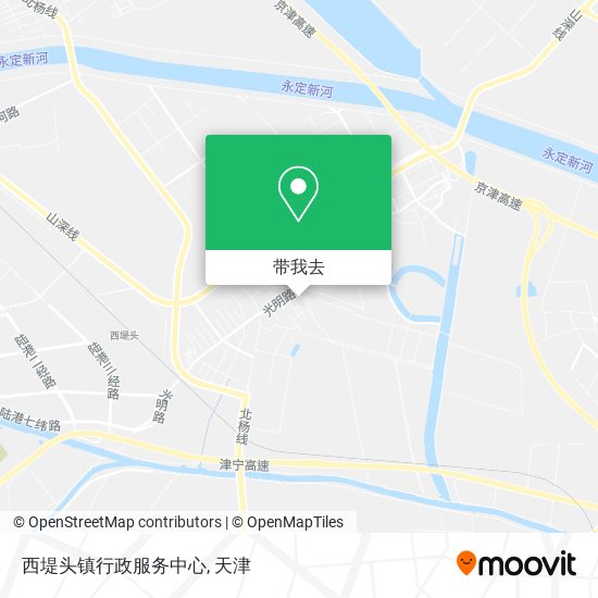 西堤头镇行政服务中心地图