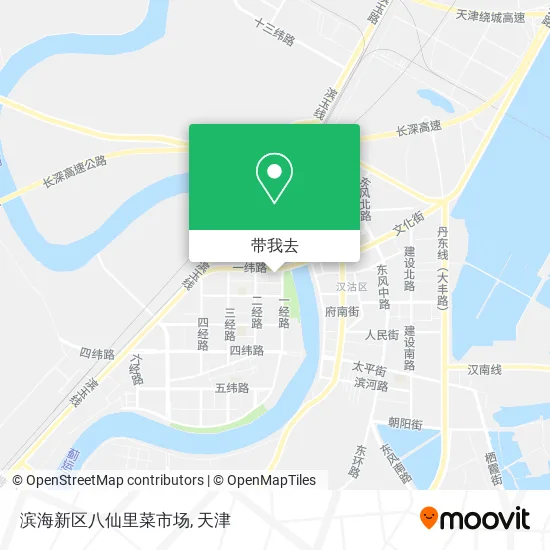 滨海新区八仙里菜市场地图