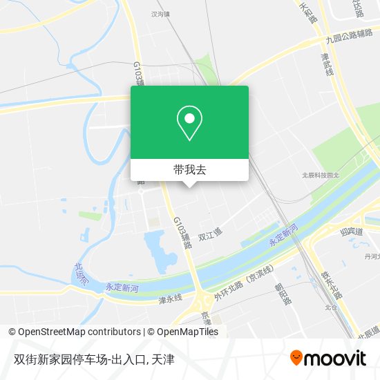 双街新家园停车场-出入口地图
