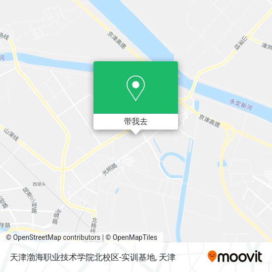 天津渤海职业技术学院北校区-实训基地地图