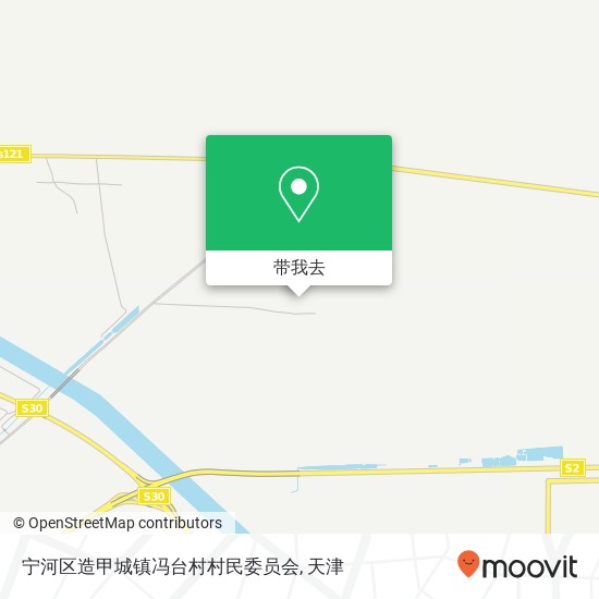 宁河区造甲城镇冯台村村民委员会地图