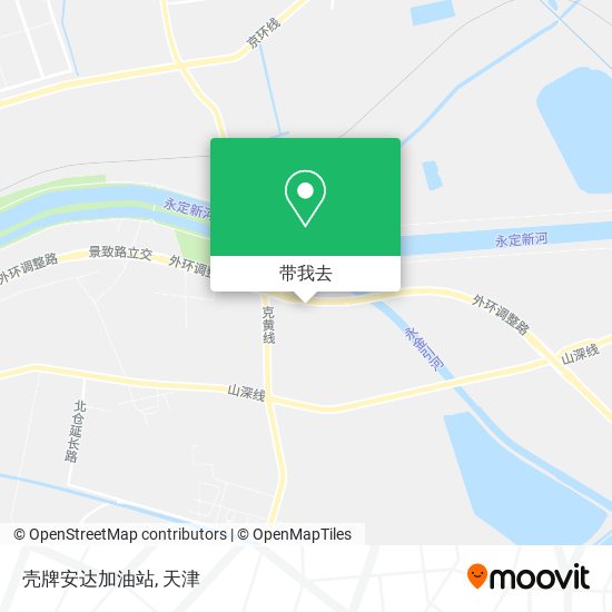 壳牌安达加油站地图