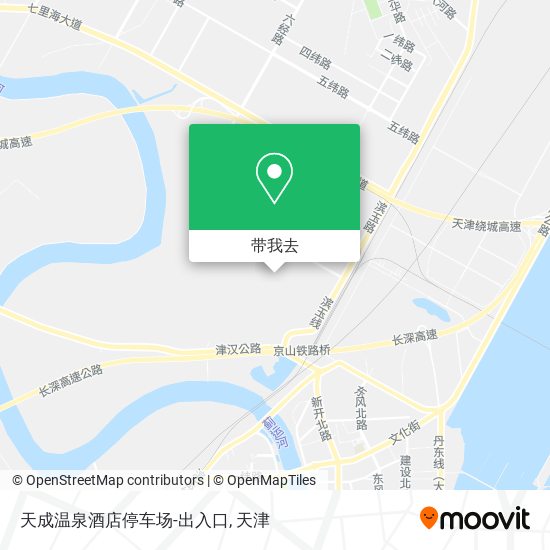 天成温泉酒店停车场-出入口地图