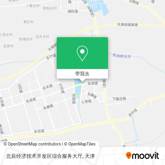 北辰经济技术开发区综合服务大厅地图