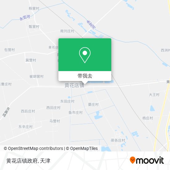 黄花店镇政府地图