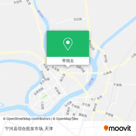 宁河县综合批发市场地图