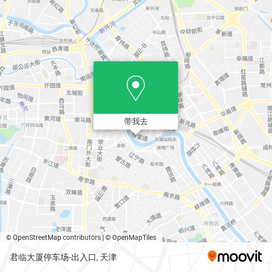 君临大厦停车场-出入口地图