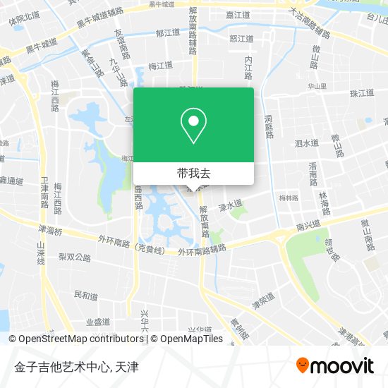 金子吉他艺术中心地图