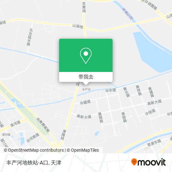 丰产河地铁站-A口地图