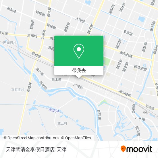 天津武清金泰假日酒店地图