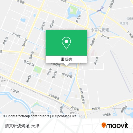 清真轩烧烤涮地图