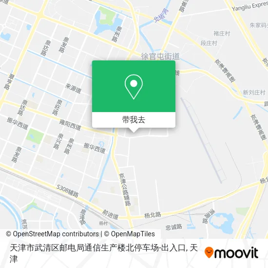 天津市武清区邮电局通信生产楼北停车场-出入口地图