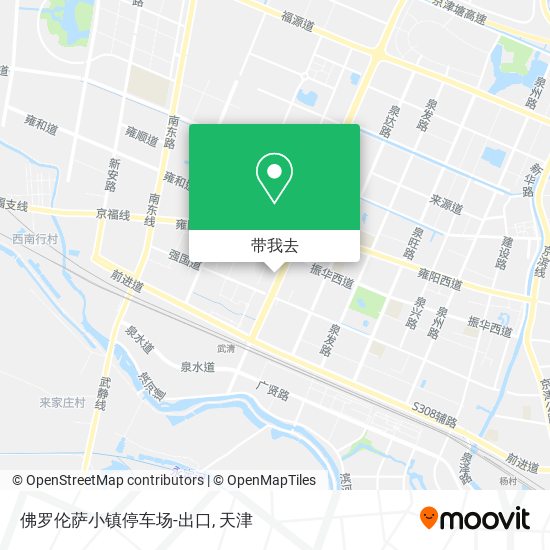 佛罗伦萨小镇停车场-出口地图
