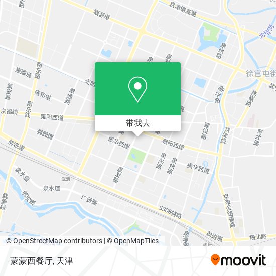 蒙蒙西餐厅地图