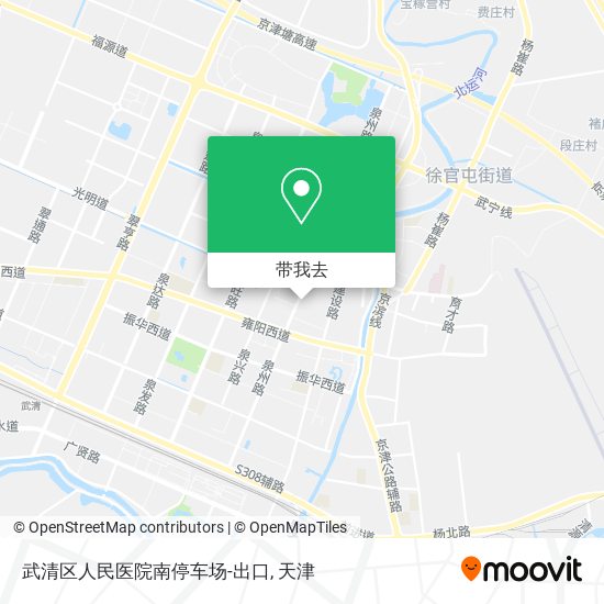 武清区人民医院南停车场-出口地图