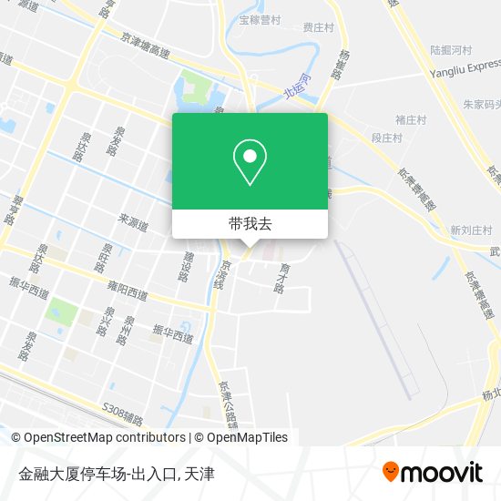 金融大厦停车场-出入口地图