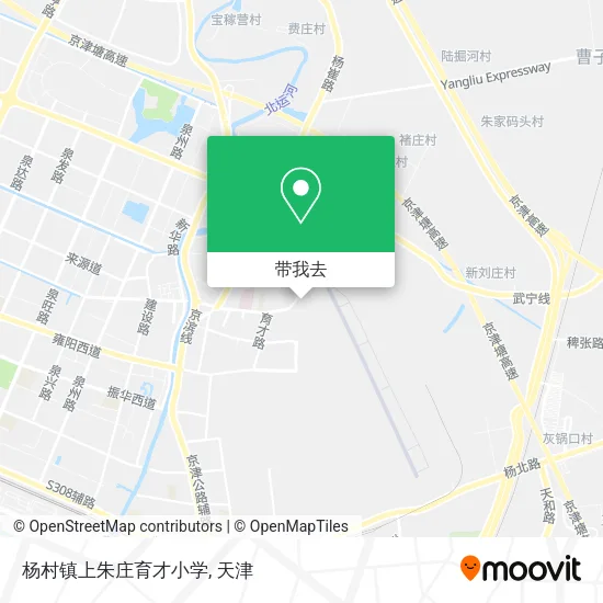 杨村镇上朱庄育才小学地图