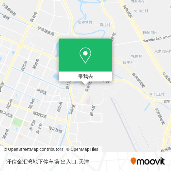 泽信金汇湾地下停车场-出入口地图