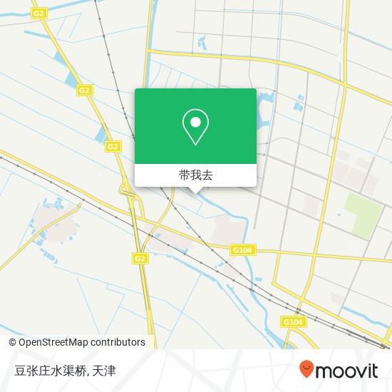 豆张庄水渠桥地图