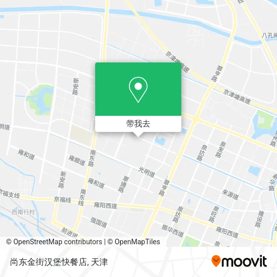 尚东金街汉堡快餐店地图
