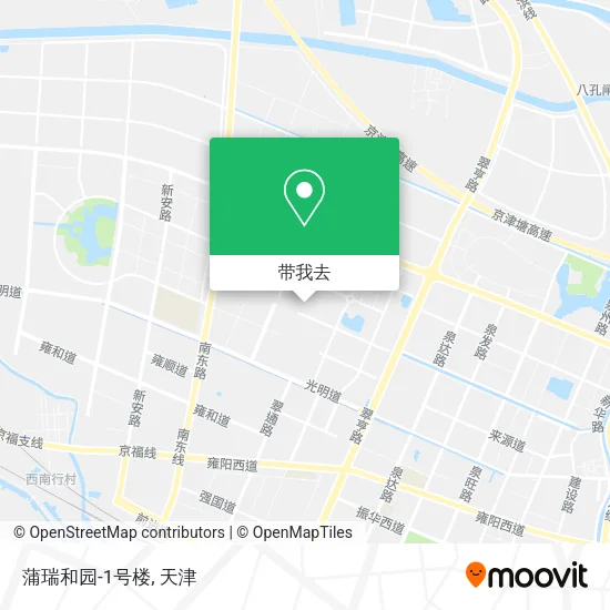 蒲瑞和园-1号楼地图