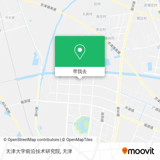 天津大学前沿技术研究院地图