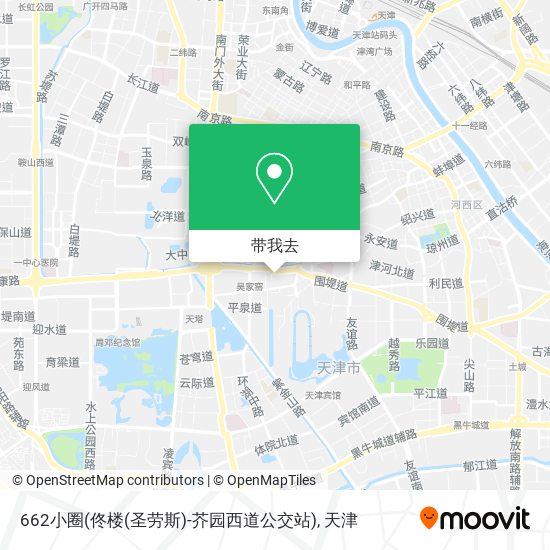 662小圈(佟楼(圣劳斯)-芥园西道公交站)地图