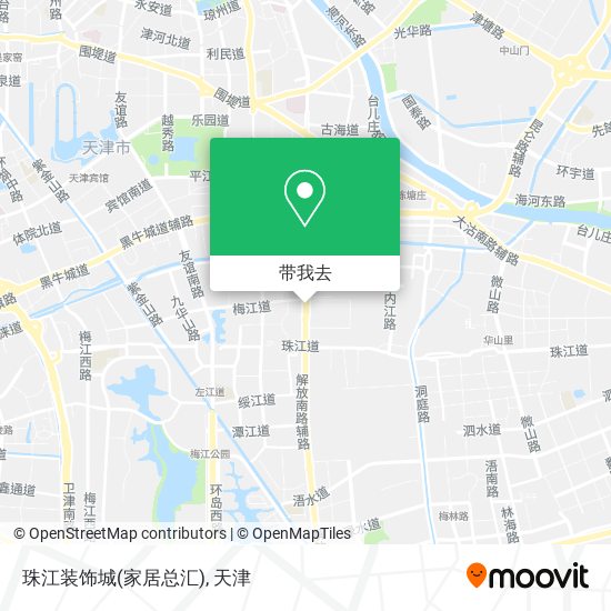 珠江装饰城(家居总汇)地图