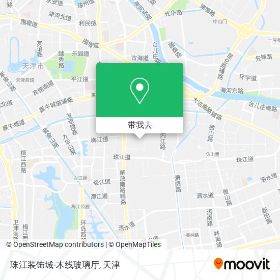 珠江装饰城-木线玻璃厅地图