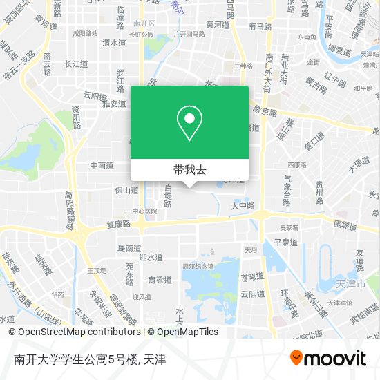 南开大学学生公寓5号楼地图