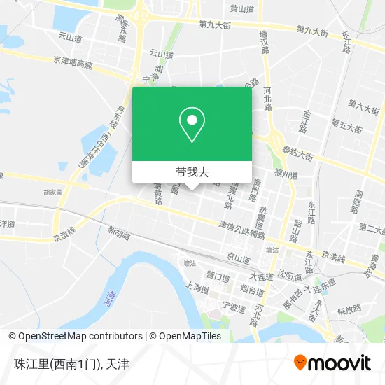 珠江里(西南1门)地图