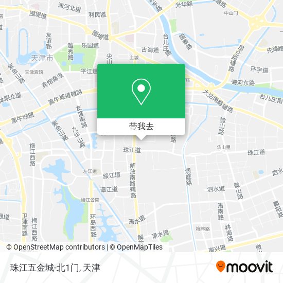 珠江五金城-北1门地图