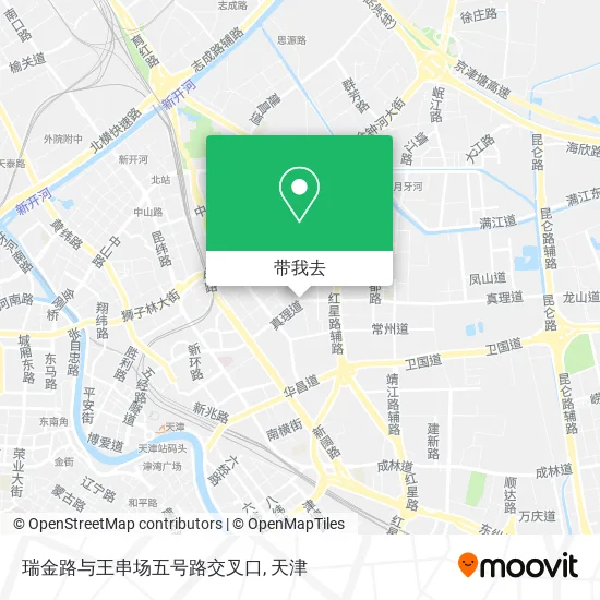 瑞金路与王串场五号路交叉口地图