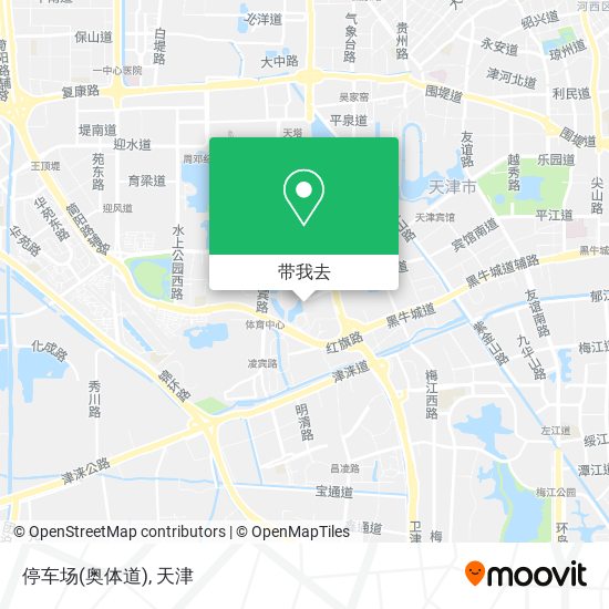 停车场(奥体道)地图