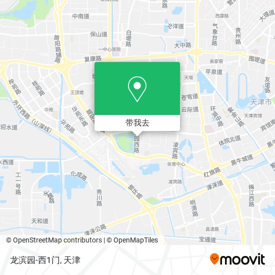 龙滨园-西1门地图