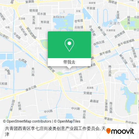 共青团西青区李七庄街凌奥创意产业园工作委员会地图